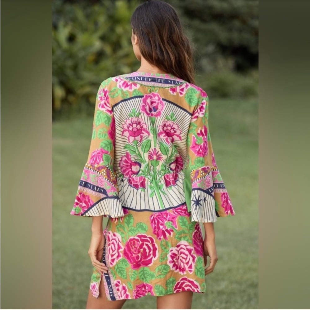 NWT Maaji Cerise Linen CoverUp Dress - Picture 2 of 3